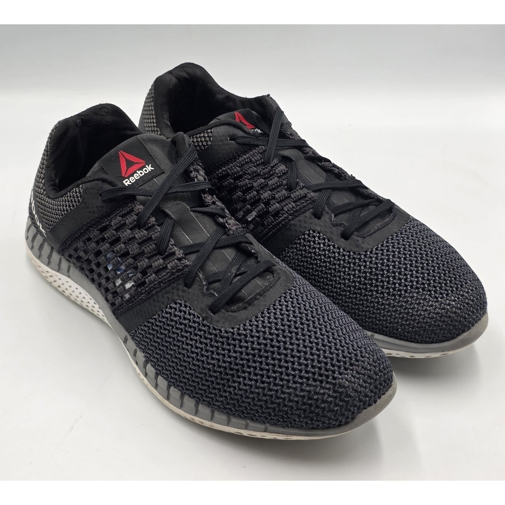 Reebok ZPrint Run Black Gravel Men's Running Shoes Sneakers Size 11